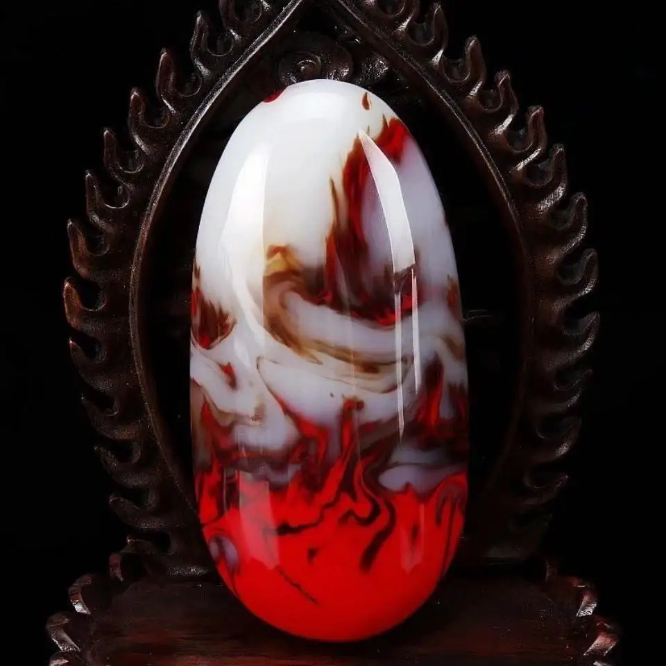 

Xinjiang Gobi курица кровь нефрит плавающий камень фотоэлемент для мужчин и женщин мужской нефритовый кулон