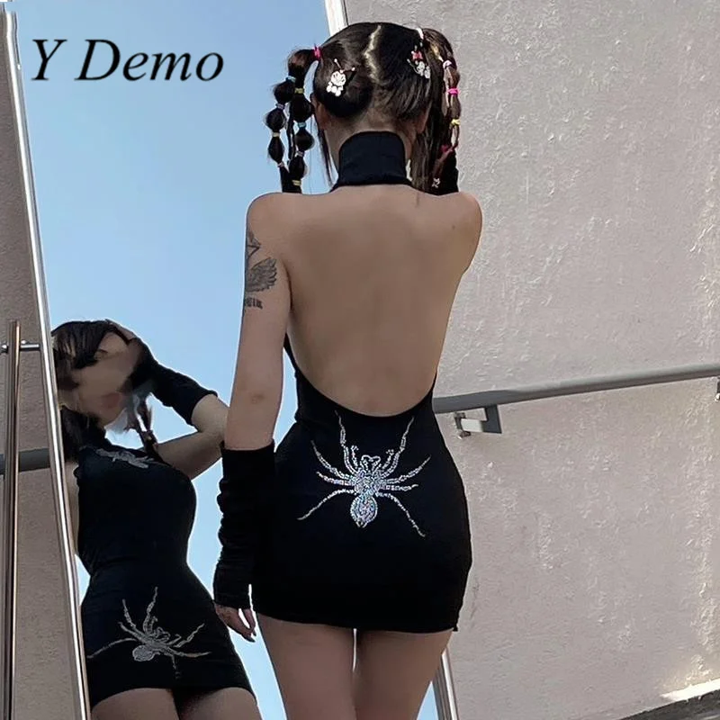 

Женское облегающее платье-комбинация без рукавов, с открытой спиной