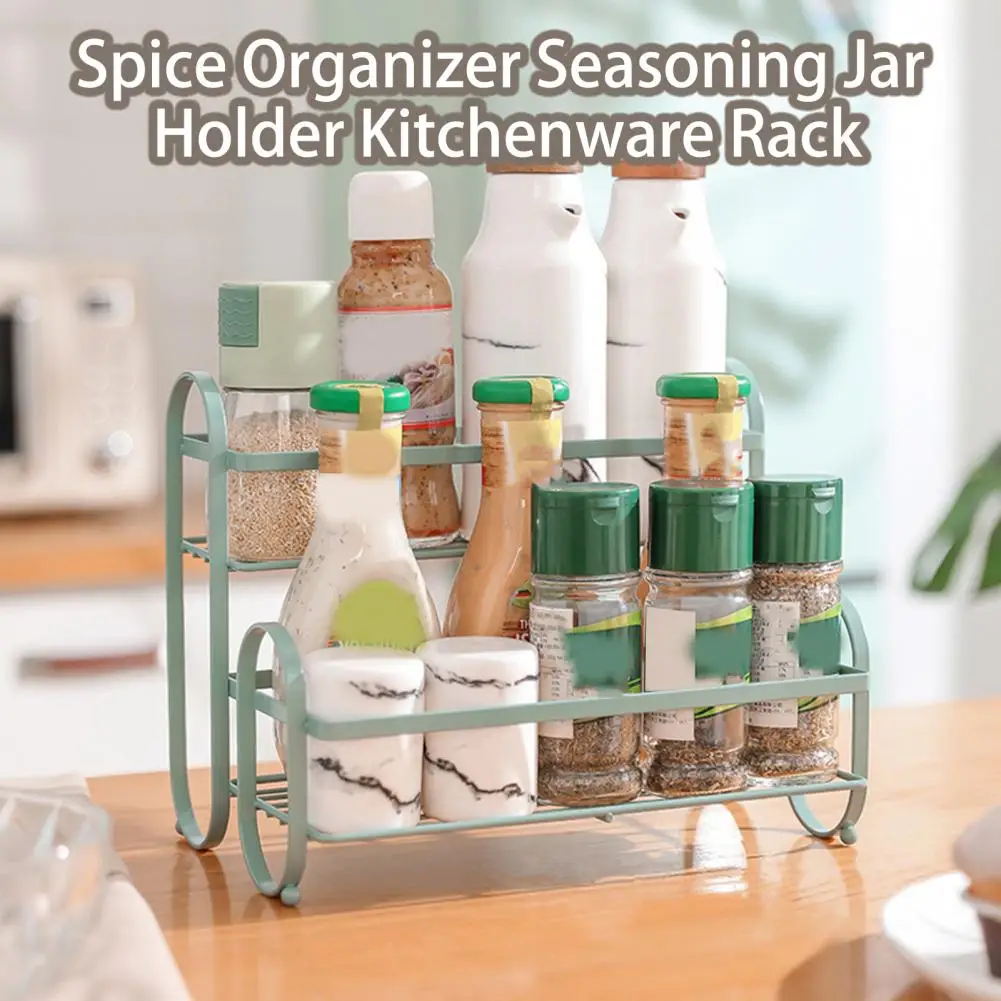 

Удобный вместительный держатель для банок для приправ, экономичный органайзер для специй, держатель для банок для приправ, стойка для кухон...