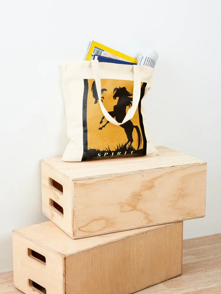 Сумка-шоппер с минималистичным рисунком Spirit Stallion of the Cimarron женская тканевая