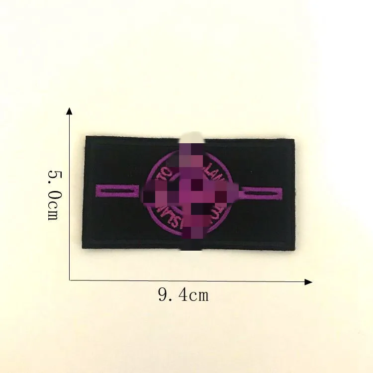 

DIY hand sewing stone badge logo patch replacement island