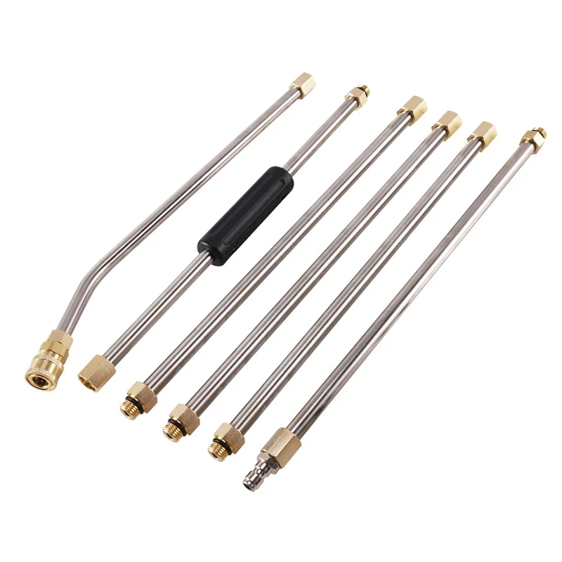1 Set 4000 PSI Pressure Washer Wand Extension Kit 90Inch/7.5Ft Power Replacement 1/4 Inch Quick Connect With 5 W