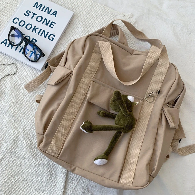 Xiaomi Backpacks Women Harajuku Multifunction Travel Large Capacity Backpack Retro Solid Waterproof Bag Students Preppy