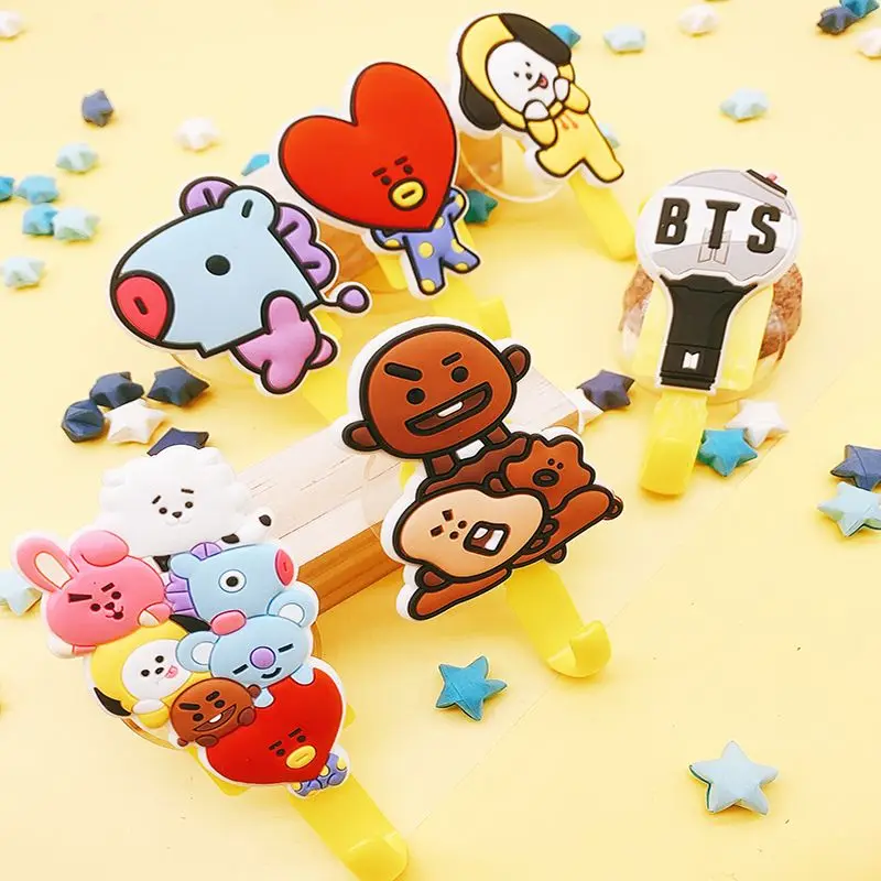 Line Friends BT21 Хими мультфильм студенческий крючок для общежития Cooky Shooky Mang домашняя