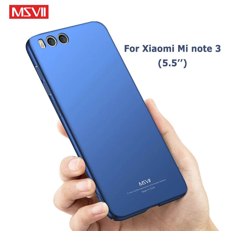 Чехол для Xiaomi Mi Note 3 MSVII тонкий матовый чехол Твердый из поликарбоната | Мобильные
