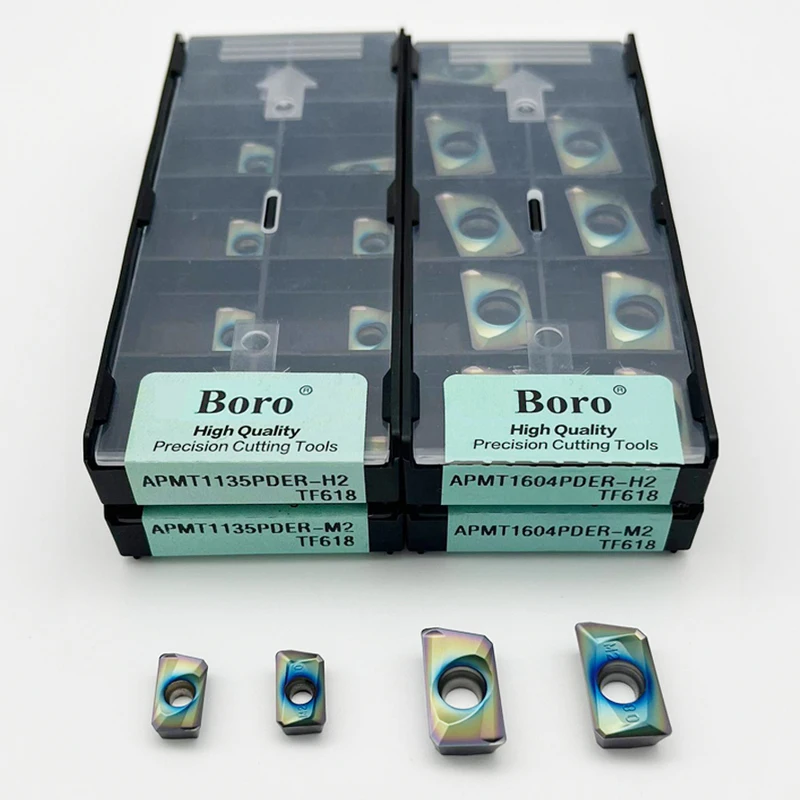 

APMT1135 APMT1604 Твердосплавная пластина APMT1135PDER APMT1604PDER H2 M2 Фрезерные пластины APMT TF618 для закаленной стали