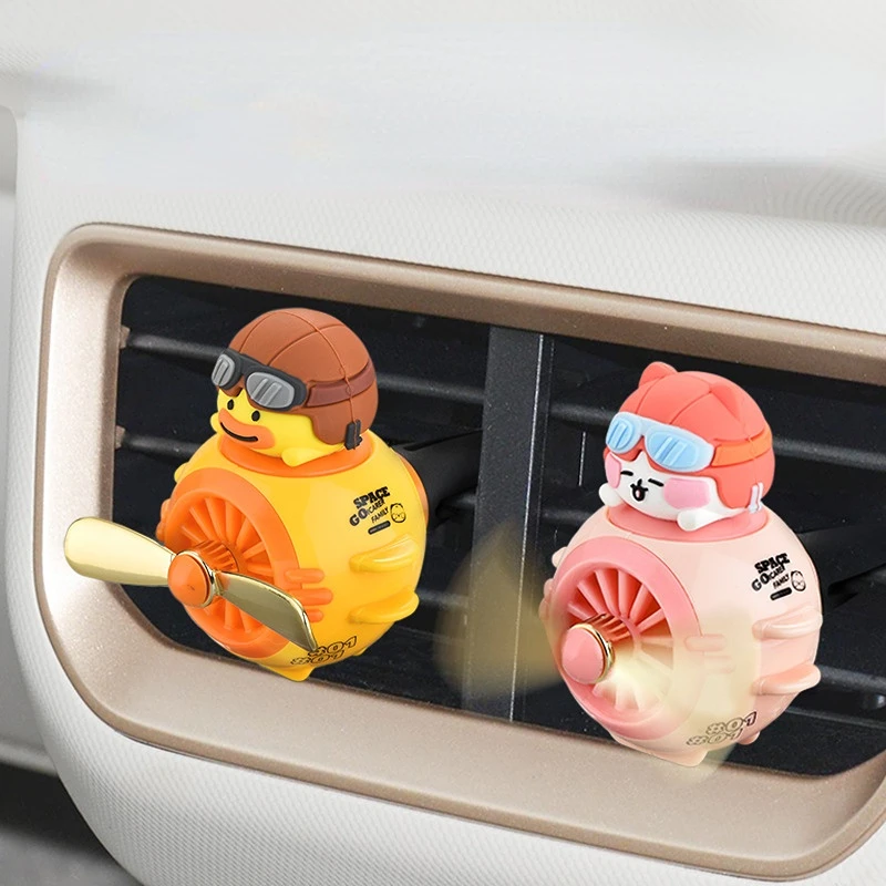 

Car Air Freshener Creative Animal Pilot Car Air Vent Clip Perfume Diffuser Center Console Decoration Auto Accessories
