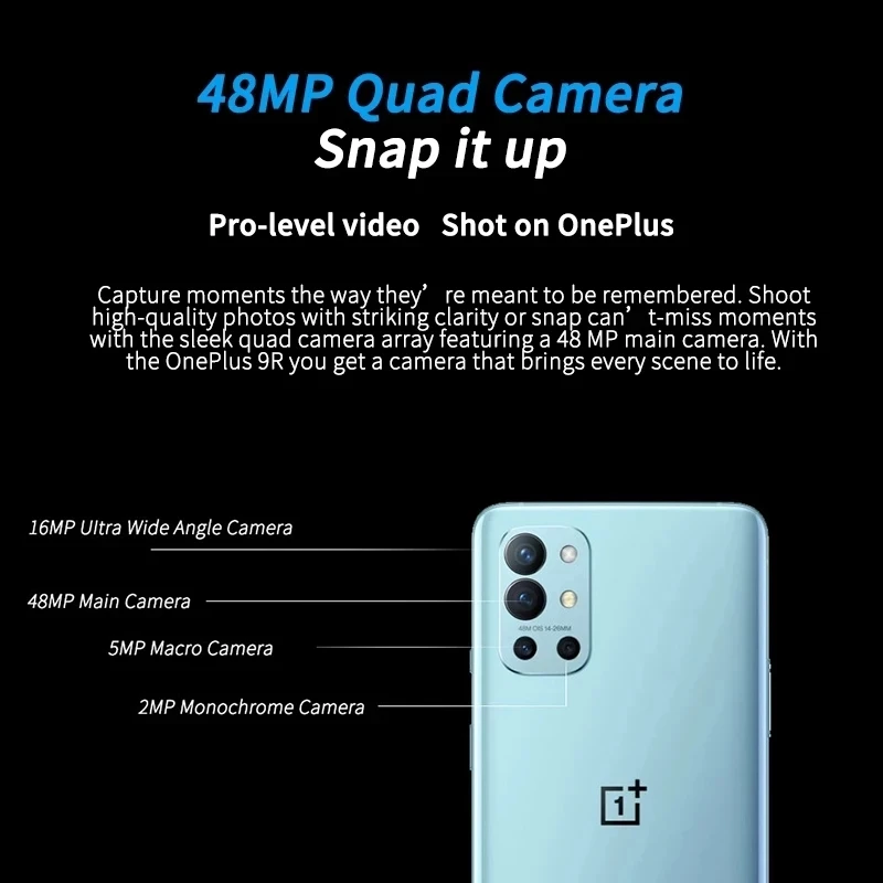 original oneplus 9r 5g global rom smartphone 9 r snapdragon 870 12gb 256gb 6 55 120hz amoled screen 65w warp mobile phone new free global shipping