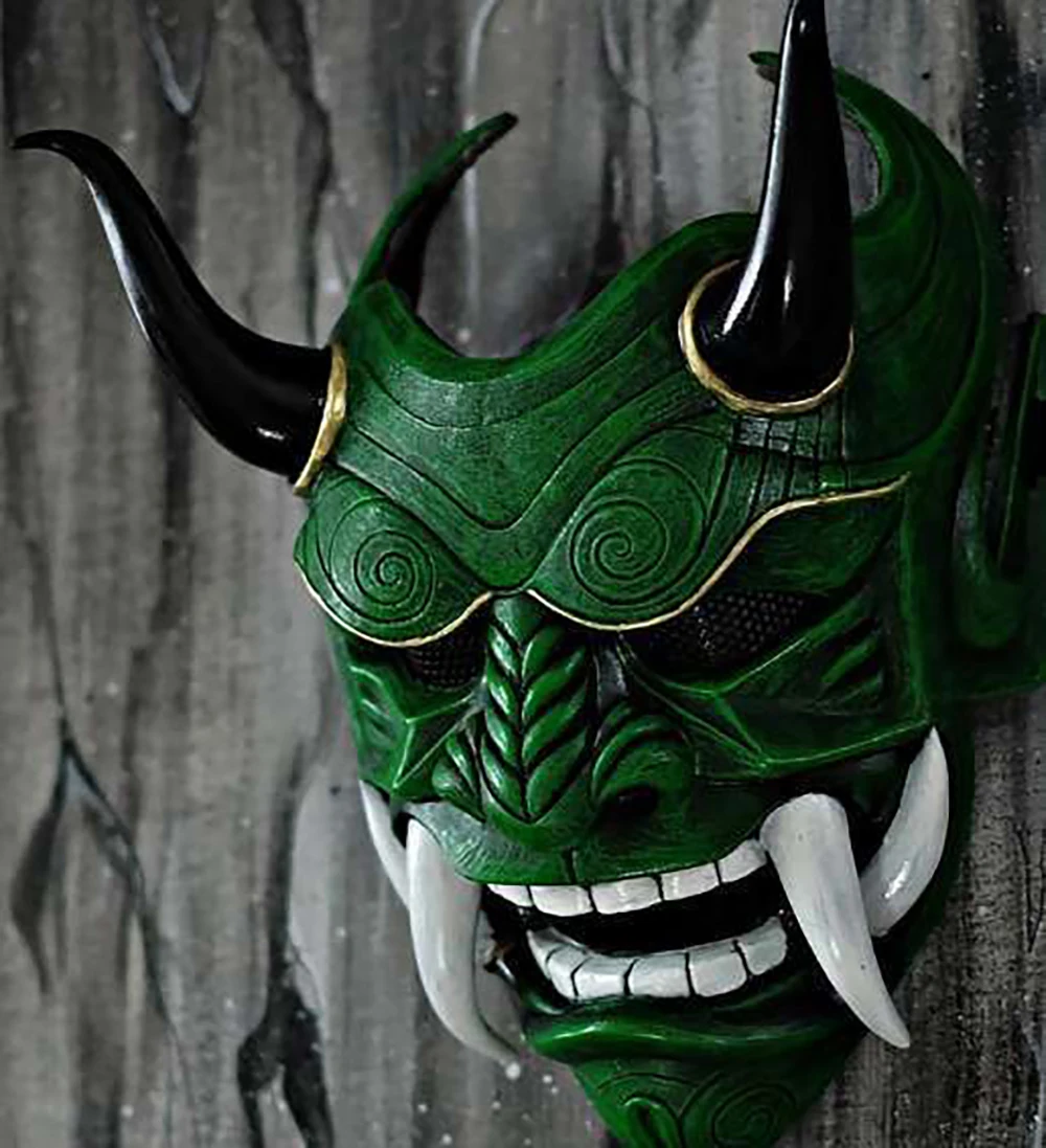 Японская Маска Hannya Demon Ghost Oni Samurai Noh Kabuki Red Prajna латексная маска для взрослых унисекс