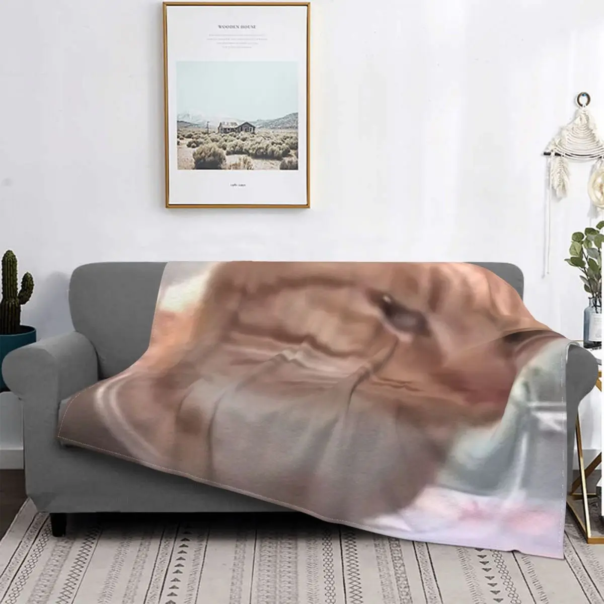 Флисовое одеяло кошачий глаз Mr Fresh