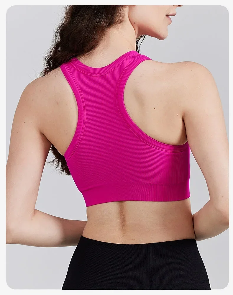VEQKING Женский спортивный бюстгальтер Racer Back из нейлона и спандекса