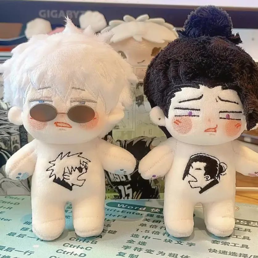 

12cm Anime Gojo Satoru Geto Suguru Jujutsu Kaisen Cosplay Kawaii Plush Stuffed Doll Starfish Body Dress Up Lovely Plushie Gift