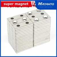 5100pcs 40x10x3 4 n35 magnets 40x10x3 countersunk holes 4mm long sheet permanent magnetic 40103 4 neodymium magnet 40103 4