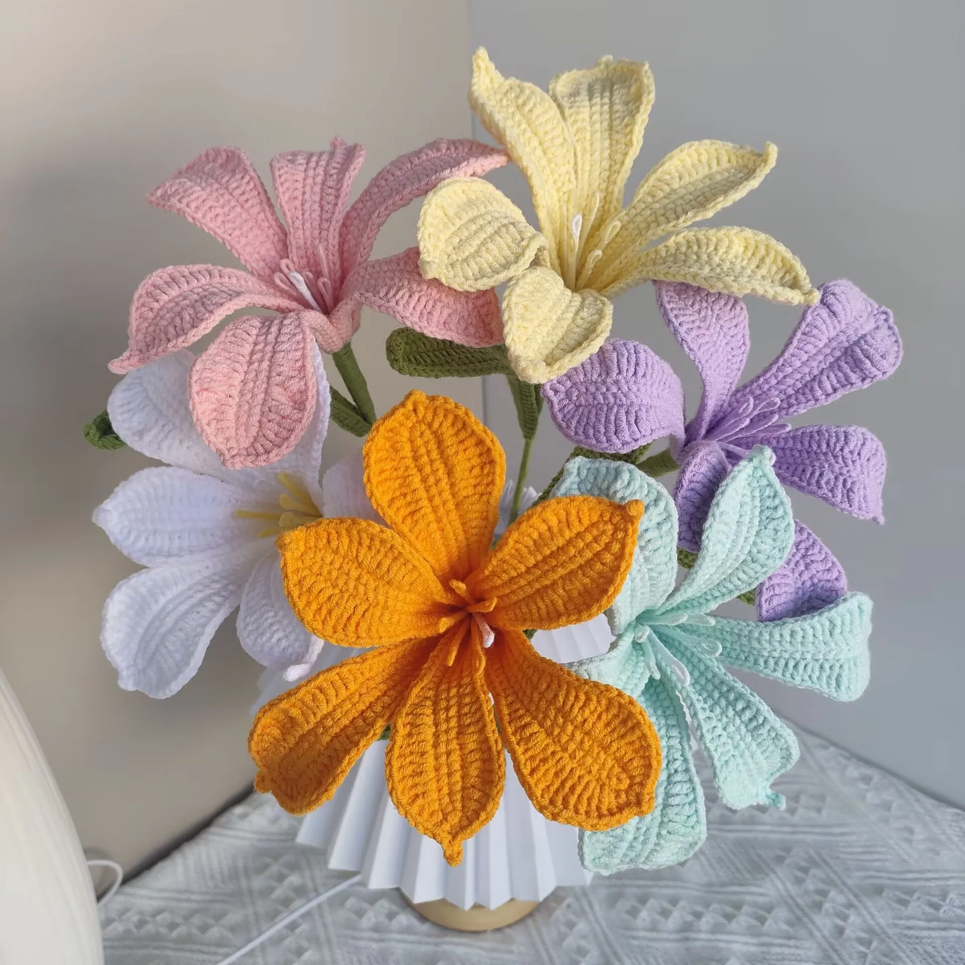 Новый Zhu Ding красный цветок пряжа плетение ручной работы реквизит для фотосъемки