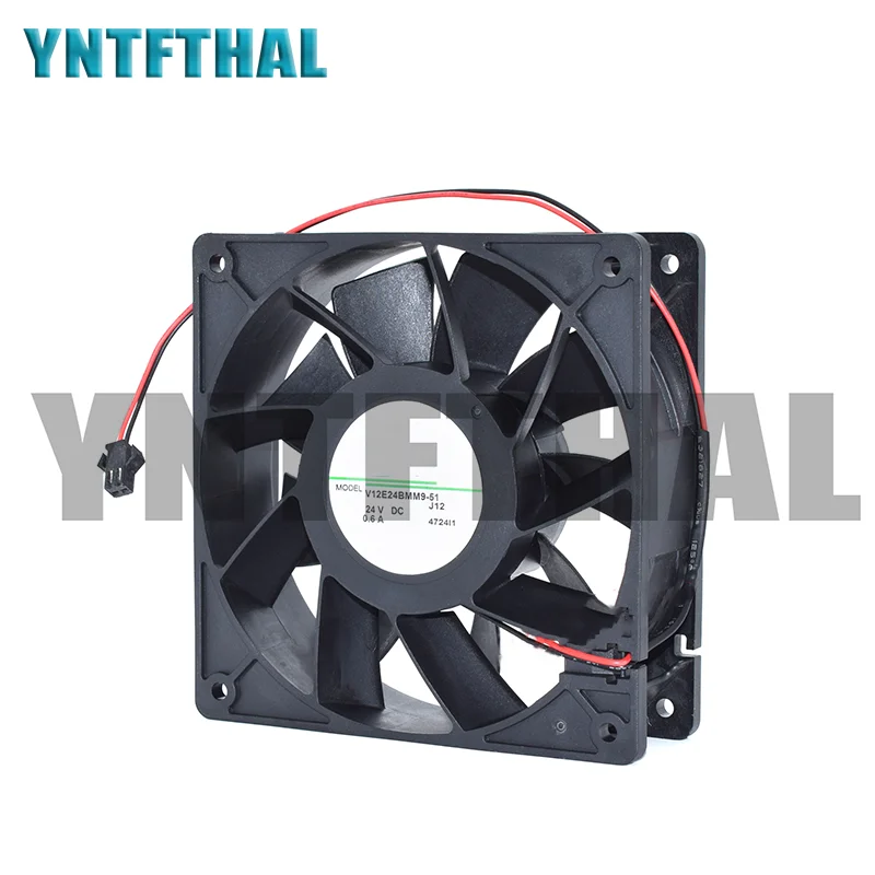 Оригинальный флуоресцентный вентилятор, модель 4724I1, постоянный ток 24 В, 120 А, 120x38 мм, 2 провода