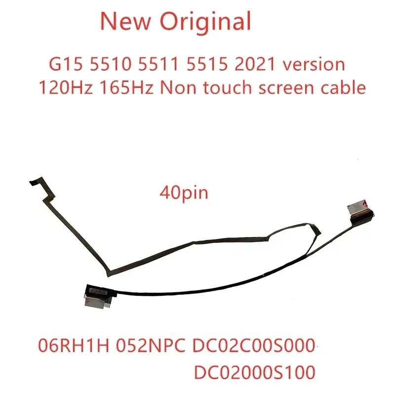 Новый оригинальный кабель LVDS EDP для ноутбука Dell G15 5510 5511 5515 2021 версия 120/165 Гц
