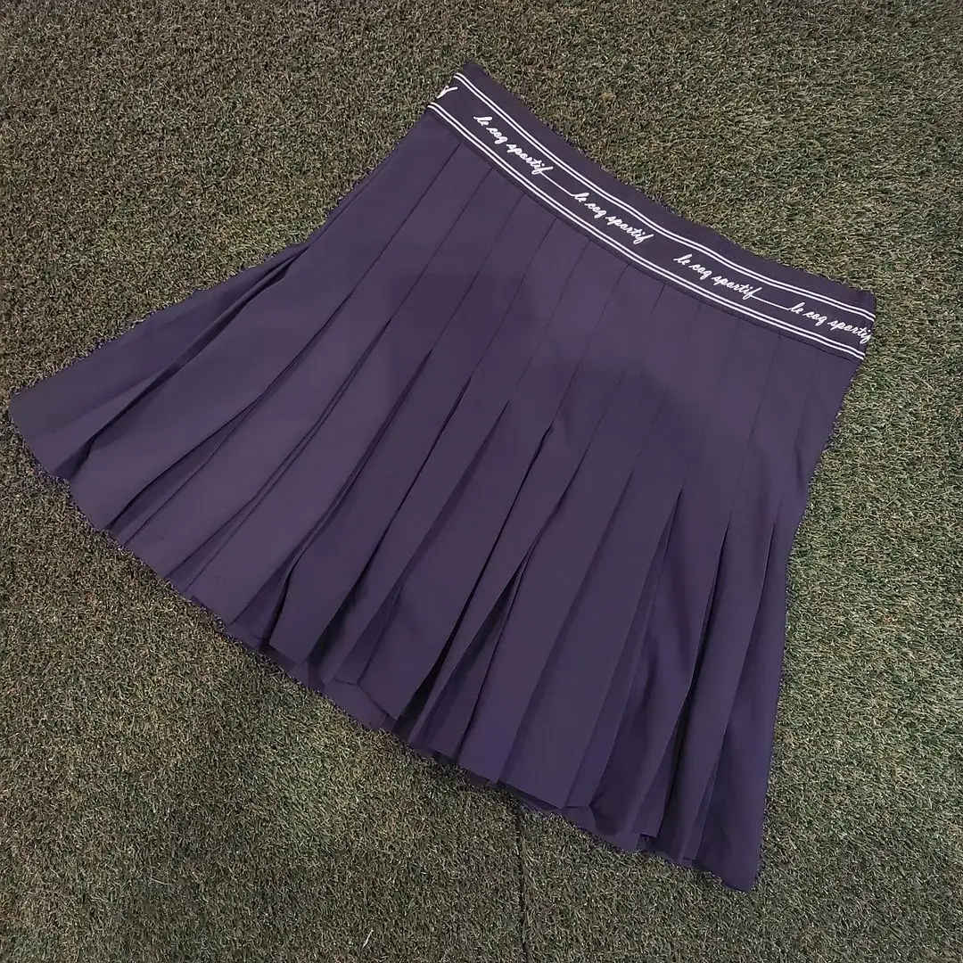 Womens Girl High Waisted Pleated Tennis Skirt School A-Line Skater Skirts with Lining Shorts