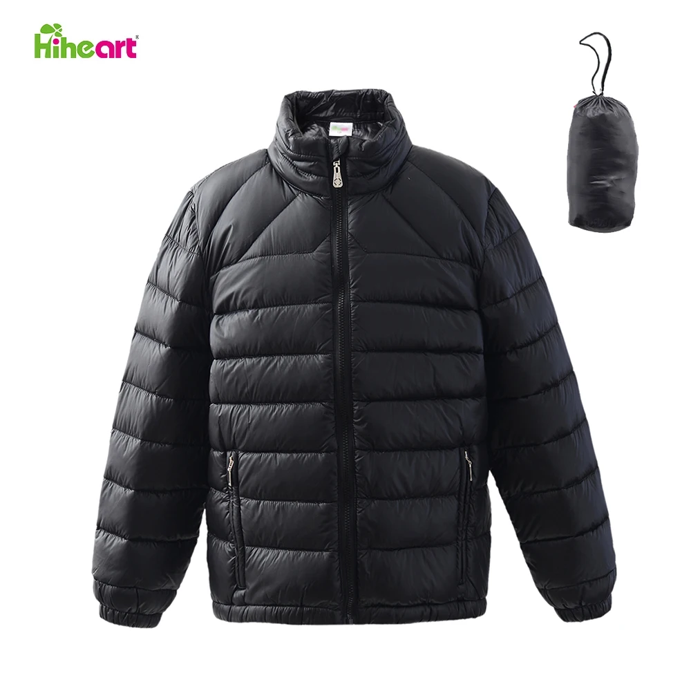 

Hiheart Boys Girls Down Jacket 80% White Duck Down Ultralight Windbreaker Winter Warm Coat Hooded Solid Color Boys Outerwear