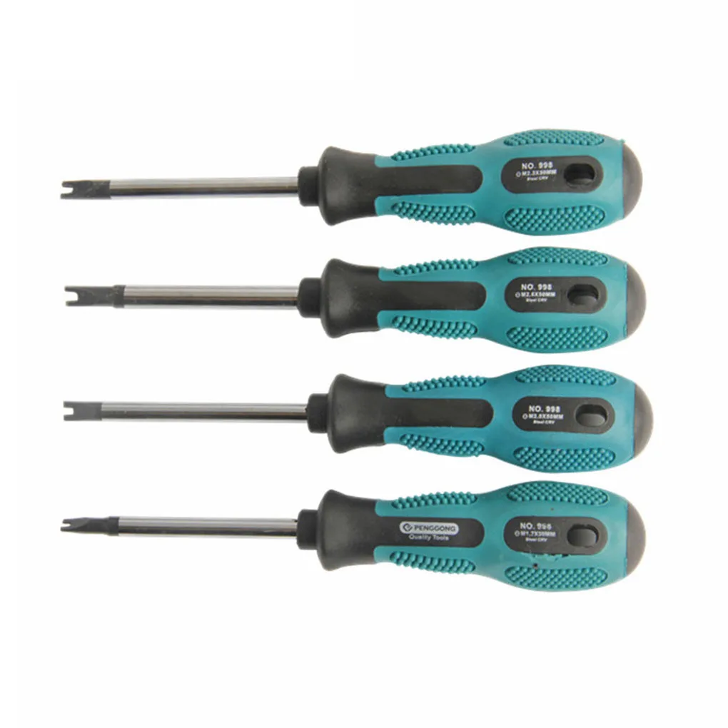 

4 Pieces Set Portable U-shaped Slotted Screwdrivers Professional Spanner Head Screw Drivers Alloy Steel Multifunctional