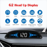 hud g2 head up display car gps speed smart clock decor digital gauges security alarm auto electronics accessories for all car