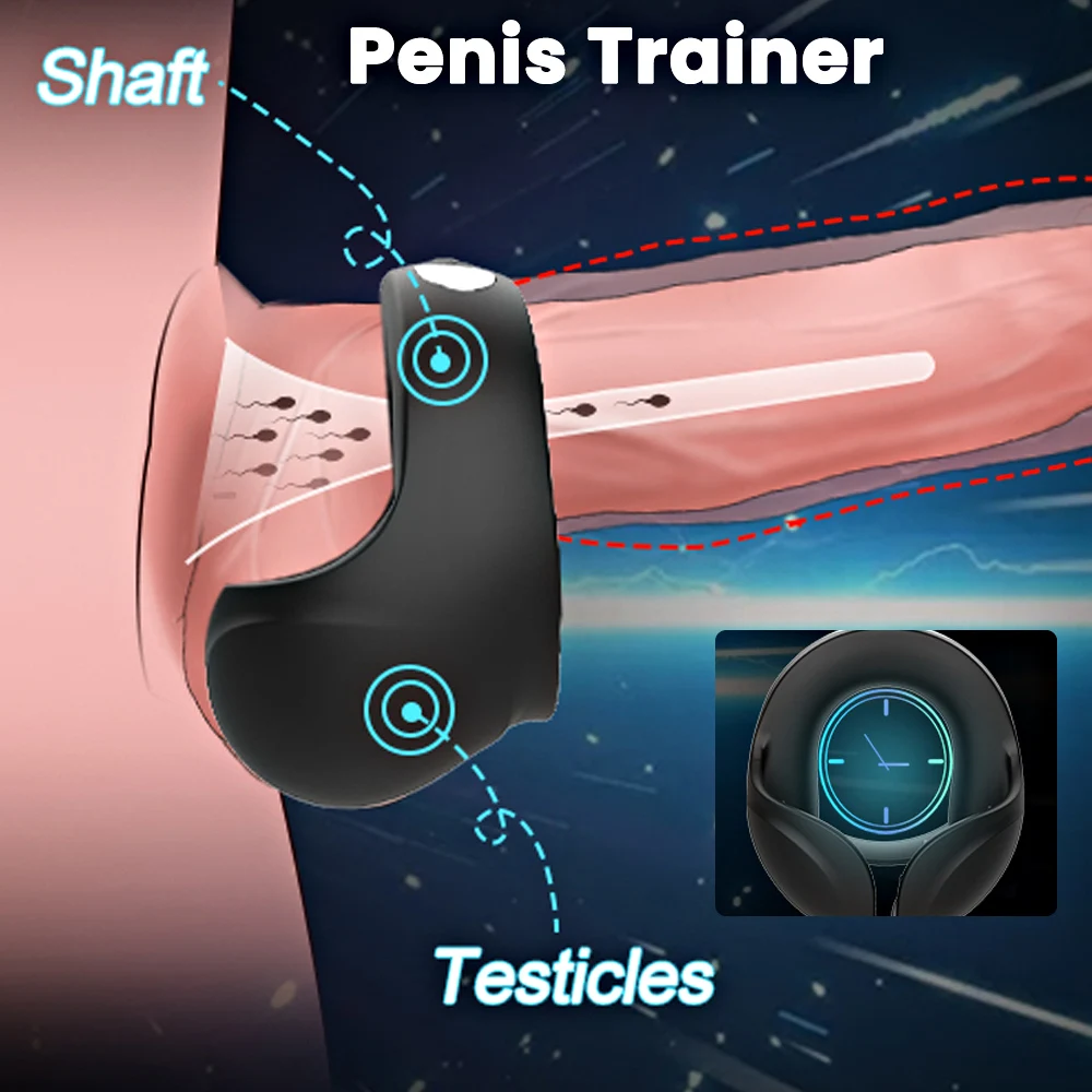 Вибратор для яиц кольцо на пенис мужчин Пояс верности мастурбатор задержка