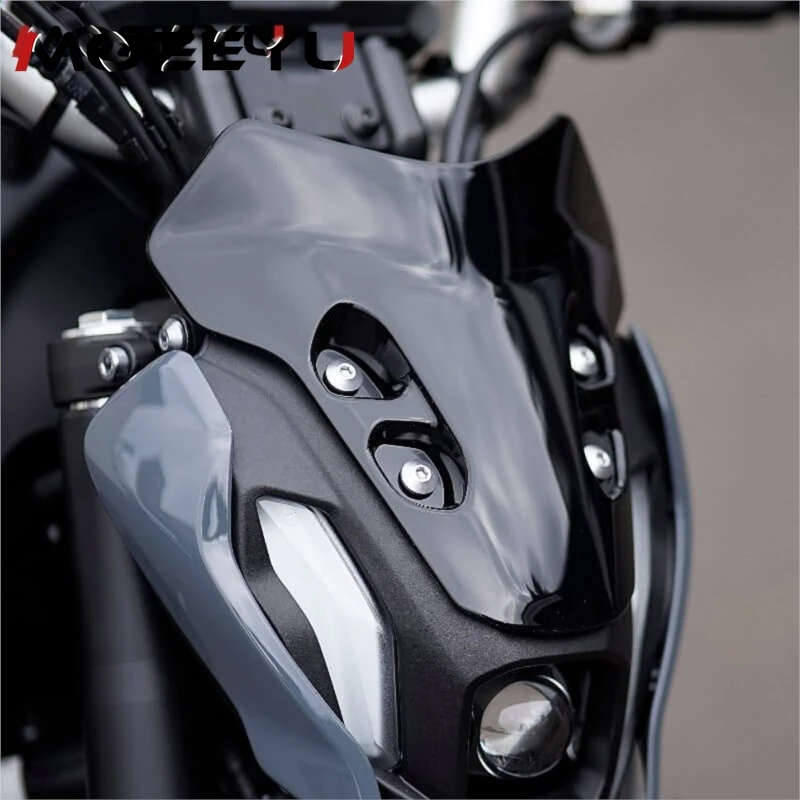 Фото Дефлектор ветрового стекла MT07 для YAMAHA MT-07 MT 07 2021 2022 2023 2024, ветрозащитные аксессуары для мотоциклов, лобовое стекло, лобовое стекло №4