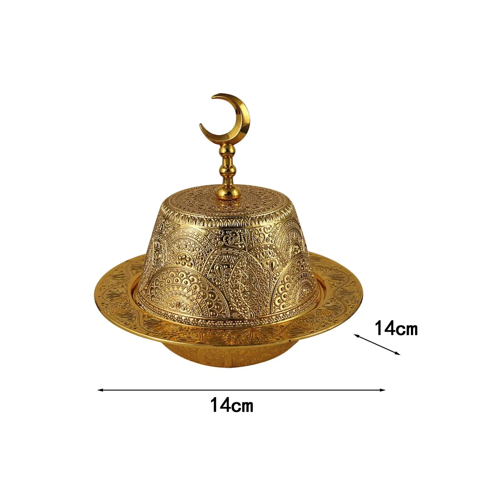 Сервировочное блюдо с крышкой металлические украшения для Рамадана товары