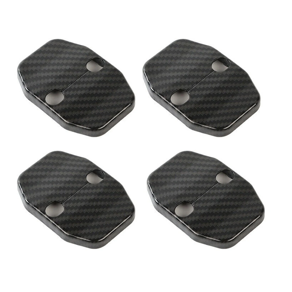 

Door Lock Latch Buckle Decor Cover Protector Trim for Dodge Challenger Charger 2015-2021 RAM 2018-2021 ,Carbon Fiber