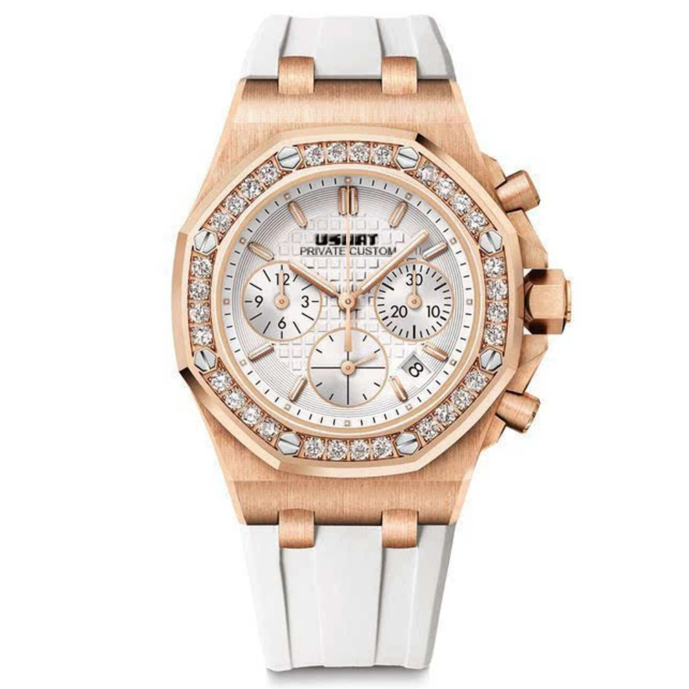 

Женские кварцевые часы с календарем в стиле ретро