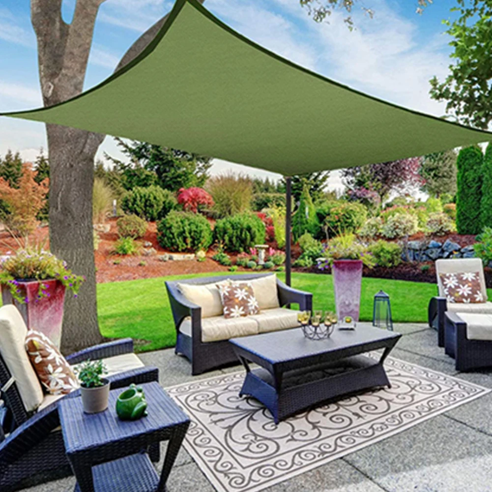 Защита От Солнца Ткань Оксфорд Теневой Парус С УФ-блоками Дышащее D-образное