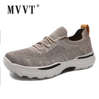 breathable summer sneakers men casual shoes outdoor thick sole massage walking shoes comfty slip on men shoes platform footwear