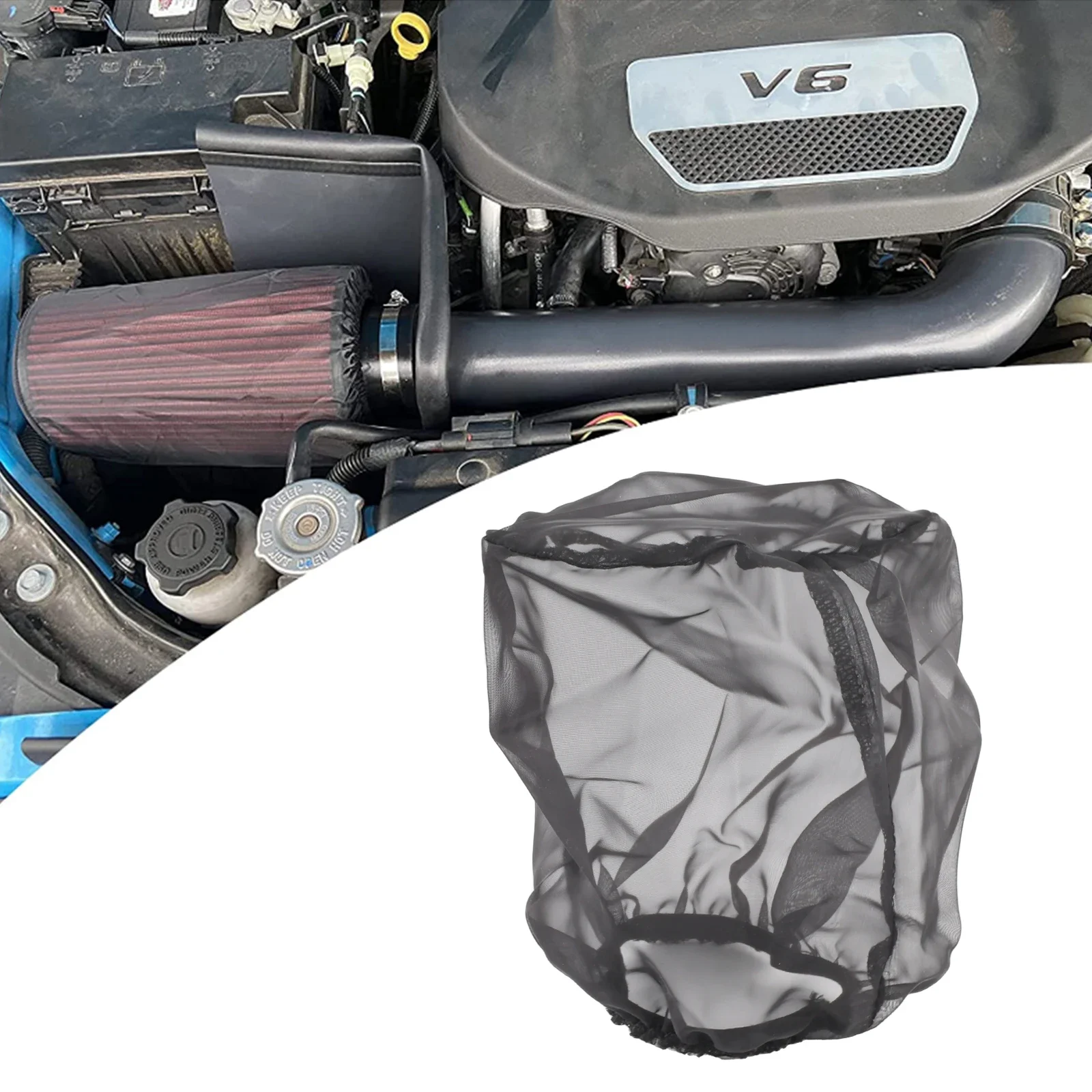 

Универсальный защитный чехол для воздушного фильтра, водонепроницаемый, маслостойкий, пылезащитный для фильтров воздухозаборника с высоким расходом, крышка воздушного фильтра