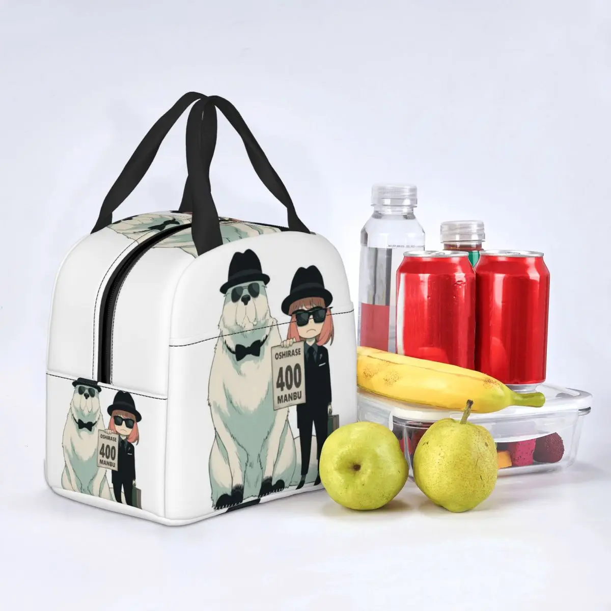 Spy X Family Anya Forger Insulated Lunch Bag Outdoor Picnic Cartoon TV Movie Leakproof Thermal Cooler Lunch Box Women Children images - 6