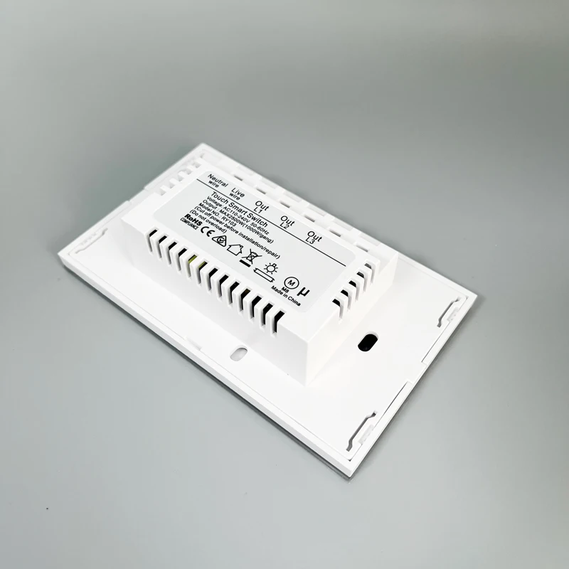 Металлический каркас, закаленное стекло, сенсорная панель Zigbee, умный выключатель стандарта Австралии, США, одобрено SAA, мобильный управляемый умный выключатель (art.: 3920c445d1dec) - 3920c445d1dec