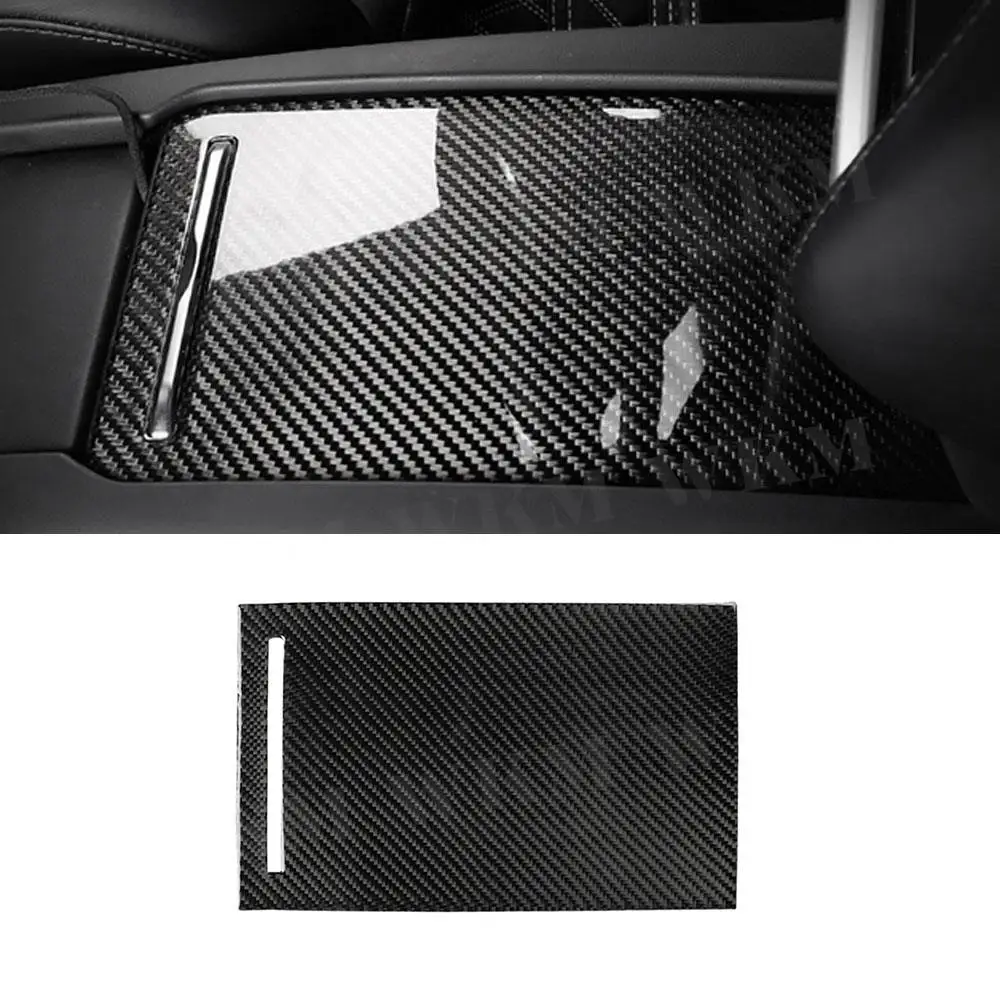 

Carbon Fiber Interior Trim Console Armrest Box Moulding Decal Cover Sticker For Tesla Model S X 2014-2019 Car Styling