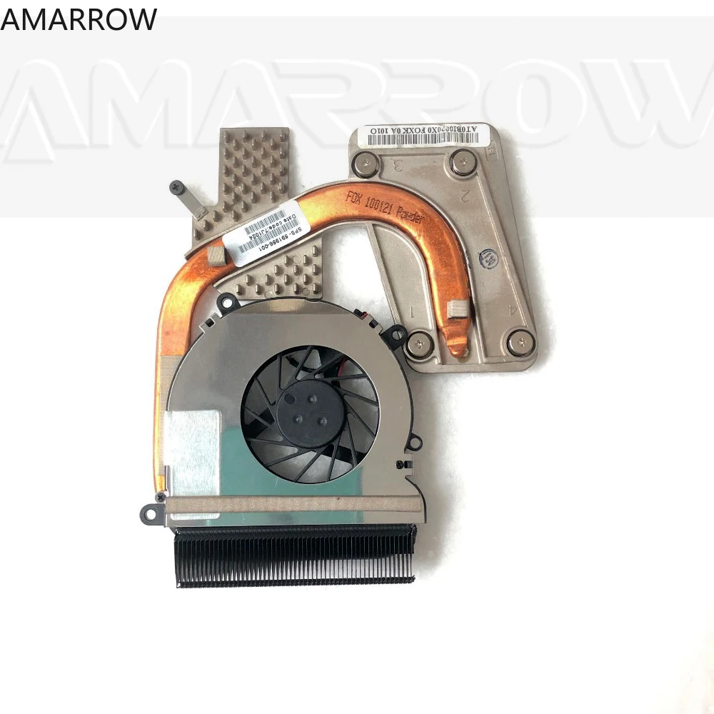 Оригинальный Охлаждающий радиатор для процессора ноутбука HP CQ41 DV4 DV4-2000 Охлаждающий радиатор 591956-001