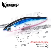 hunthouse pencil fishing lure sinking hard bait long casting stickbaits trolling wobbler 70mm95mm saltwater seabass pike tackle