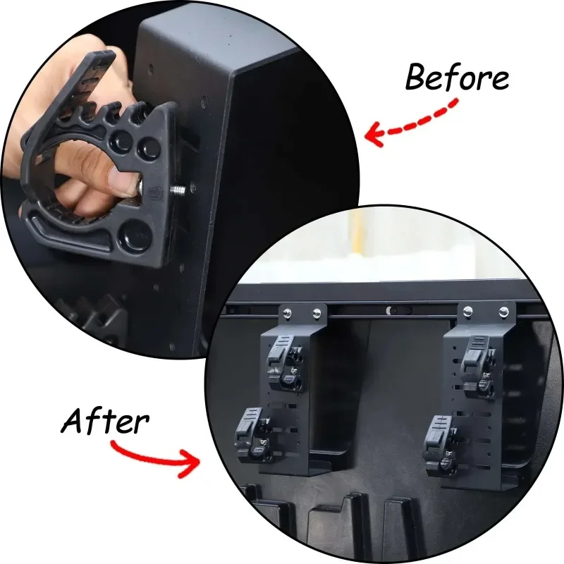 Для Toyota Tundra 2022-2024 черная углеродистая сталь задняя дверь грузовая коробка