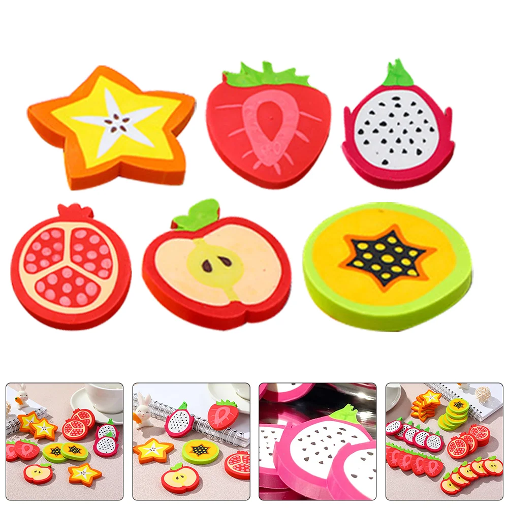 

Erasers Kids Portable Fruit Mini Delicate Gift Cartoon Tpr Model Office Child