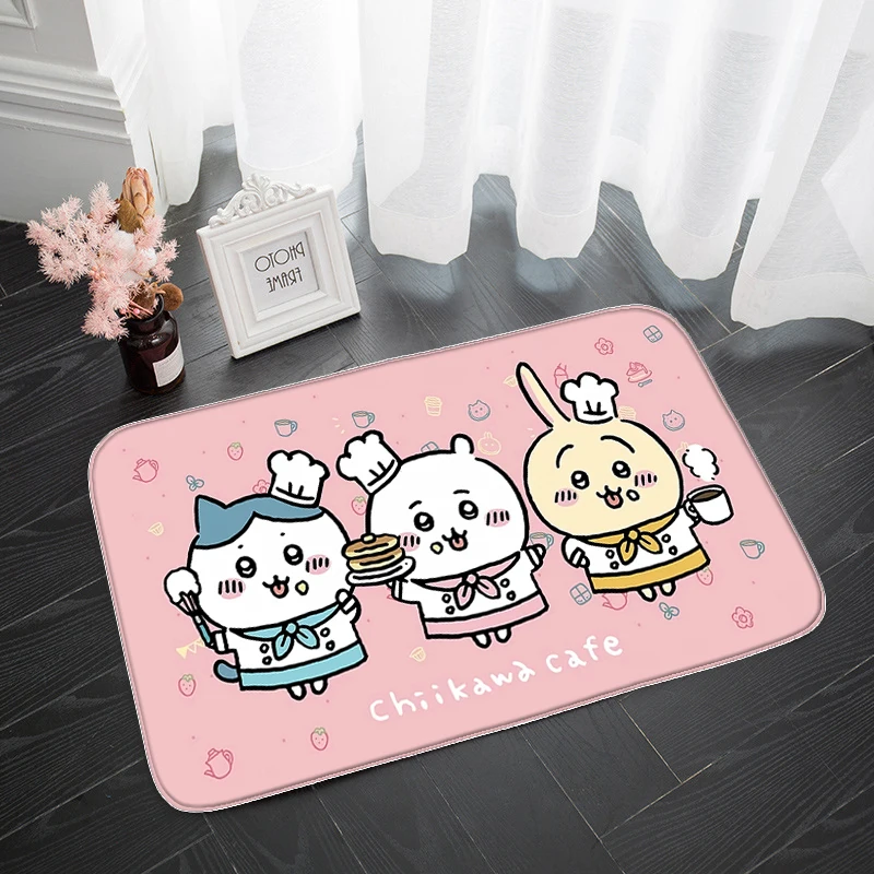 

Chiikawa Mat Room Welcome Kitchen Floor Door Carpet Entrance Mats Non Slip Prayer Rug Doormat Living Home Hallway Doormats Foot