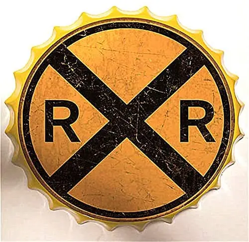 Металлическая ретро-табличка для бутылок