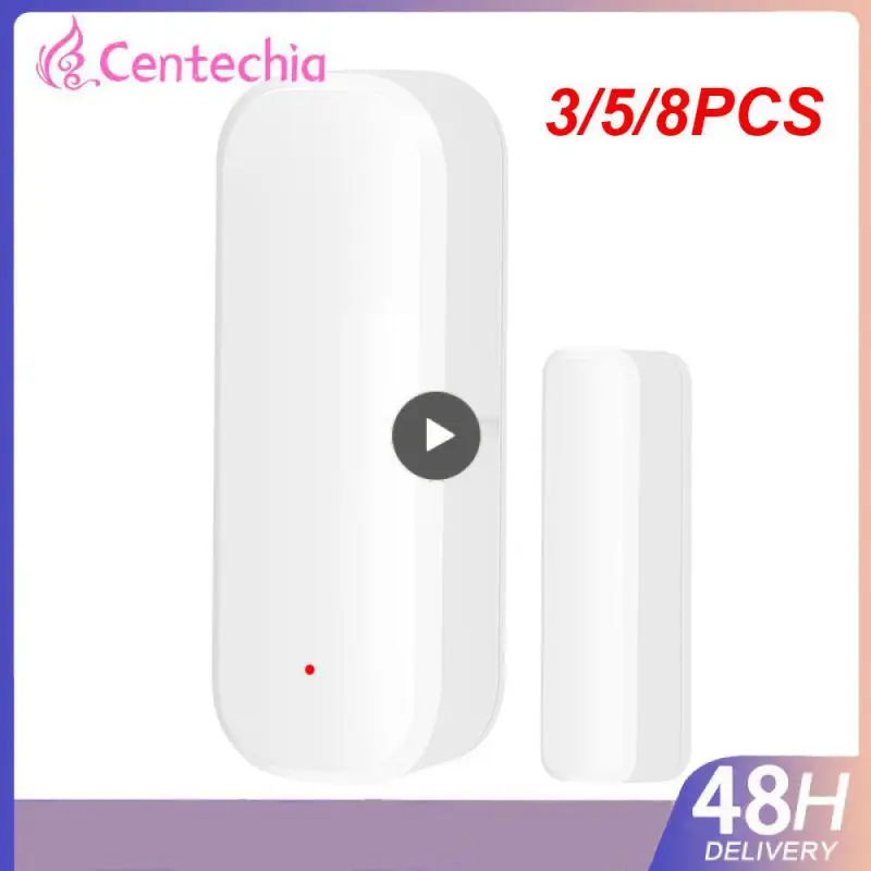

3/5/8PCS Smartlife App Window Sensor Tuya Smart Alarm Detector Smart Home Independence Alert Security Protection