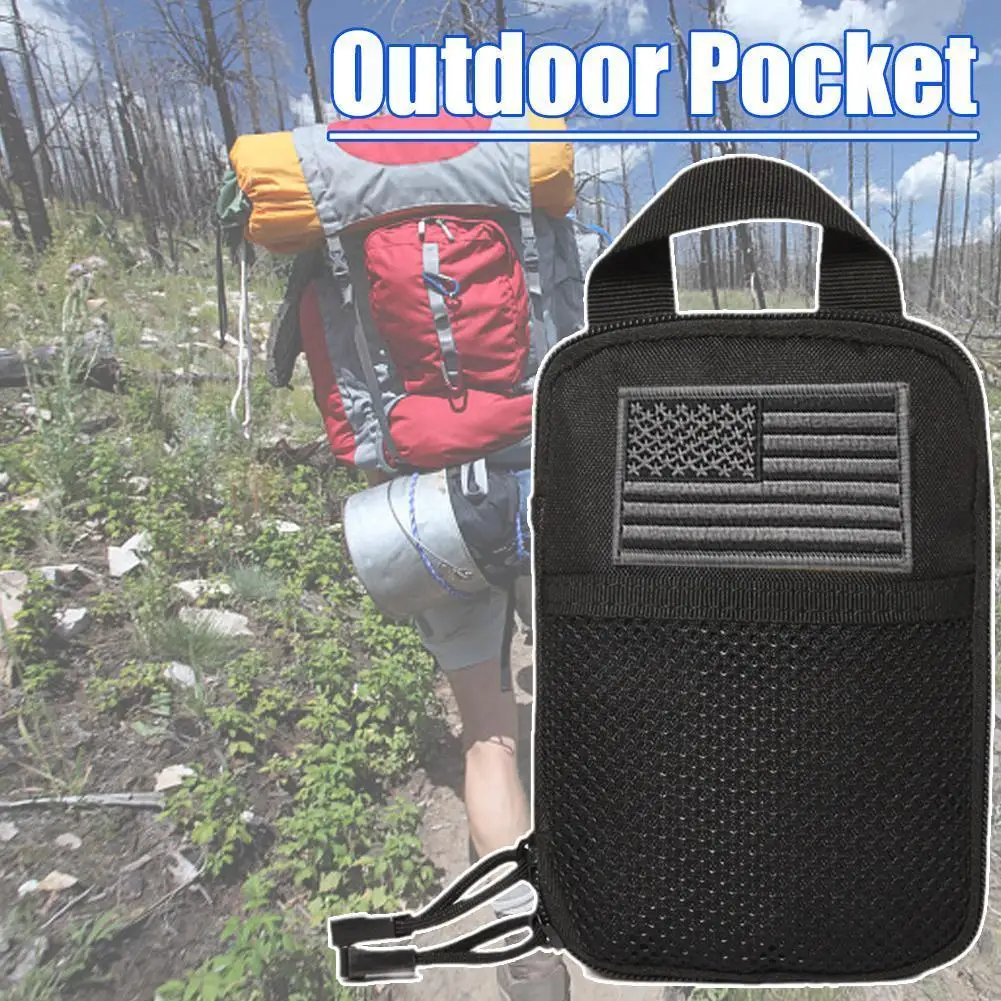 

1pcs EDC Pouch Organizer Mini EDC Pocket For Fishing Cycling Running Outdoor Camping Survival Equipment Tools D5A3
