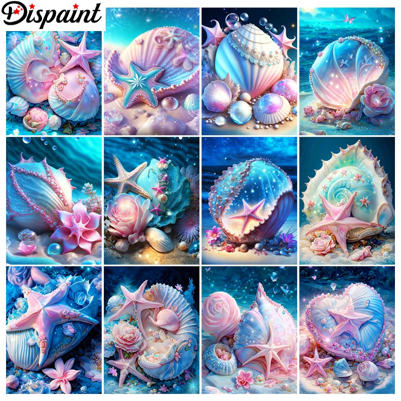 

Набор для алмазной вышивки «ракушки на пляже»