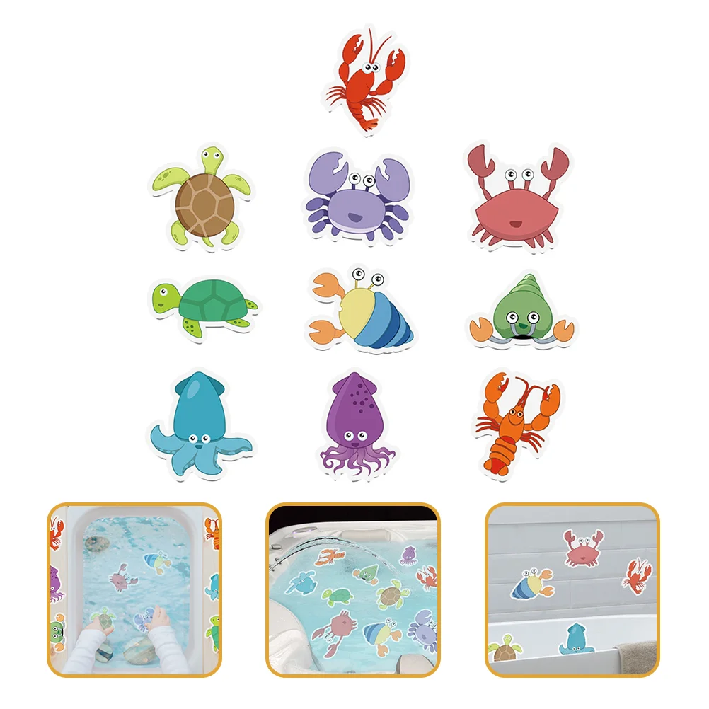 

1 Set Cartoon Bathtub Stickers Sea Animals Bathtub Decal Kids Bathtub Stickers