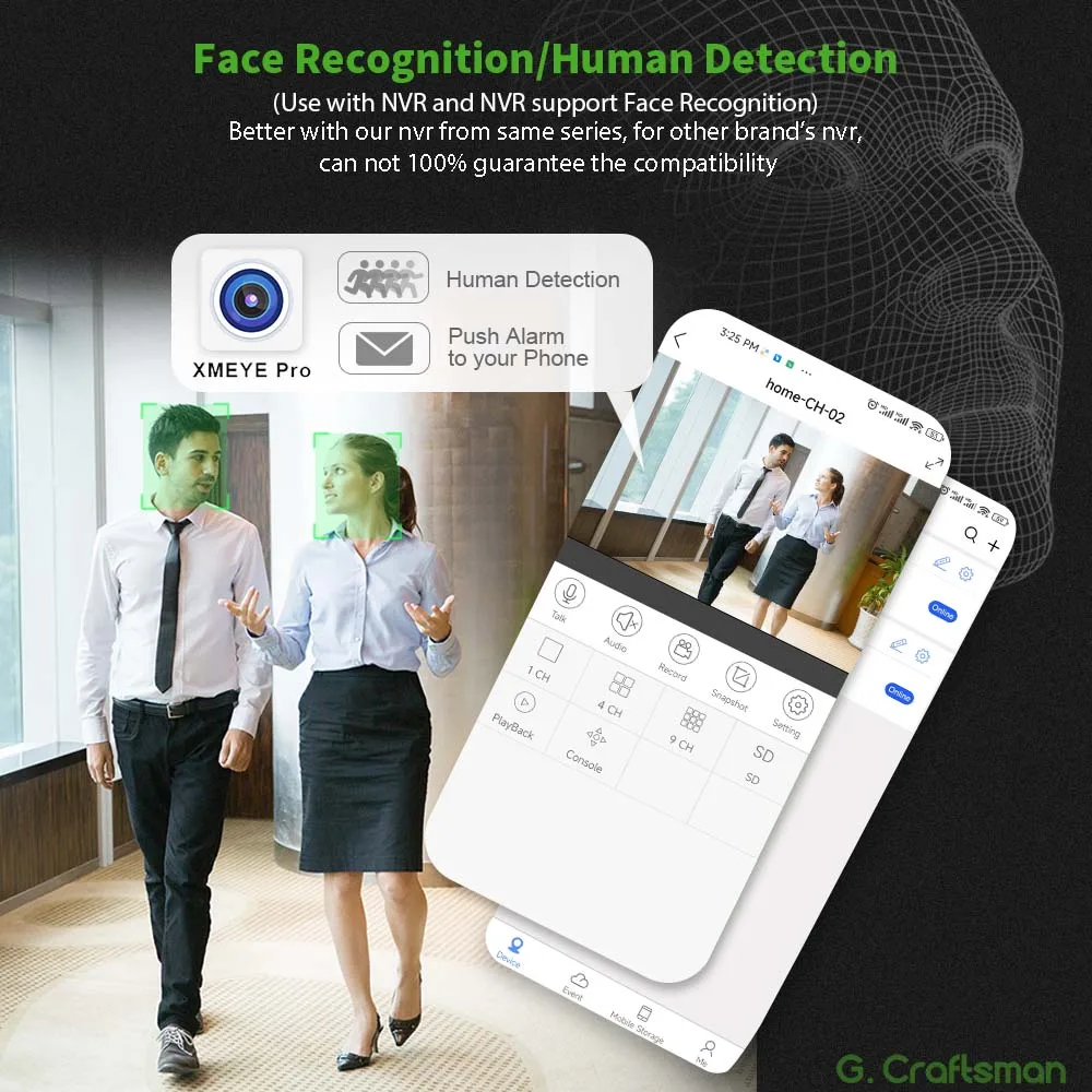 Камера видеонаблюдения XMeye RU 2 8 мм/3 6 мм/6 мм МП POE 20 кадров в секунду уход за лицом