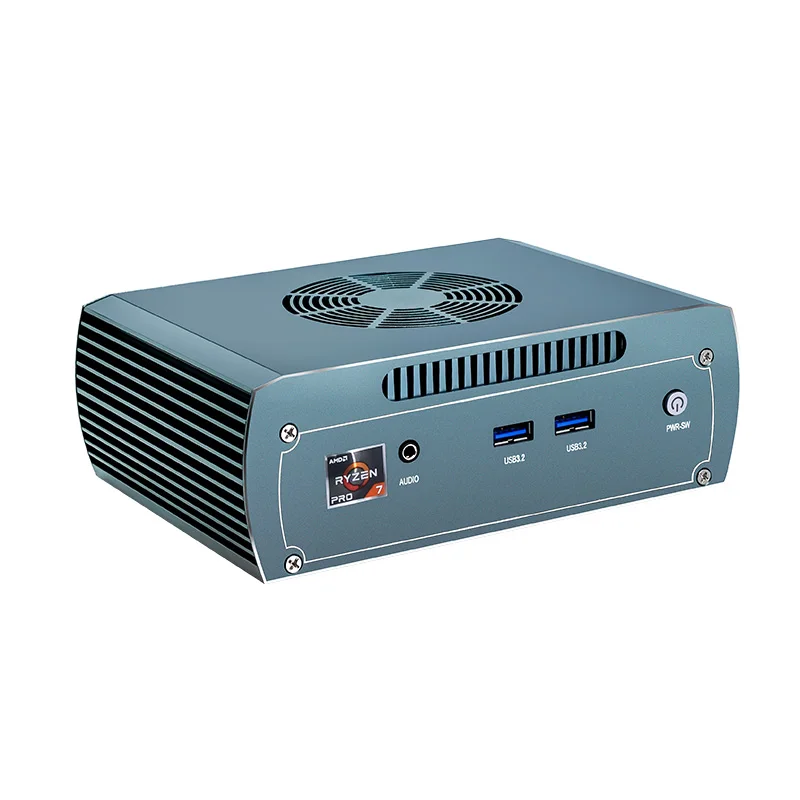 Фото Мини-ПК Topton FU03 на базе AMD Ryzen 9 8945HS ES / 7 8845HS ES, 2x2.5G LAN, 2xDDR5, 2xNVMe, Barebone, для файрвола, игровой компьютер, 4x8K, WiFi6 №5