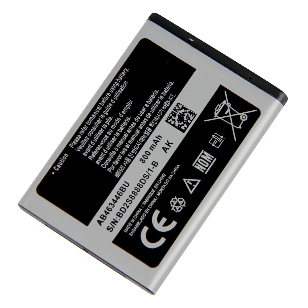 Сменная батарея AB463446BU для Samsung X520 F258 E878 S139 M628 E1200M E1228 X160 AB043446BE AB553446BC телефона 800 мАч