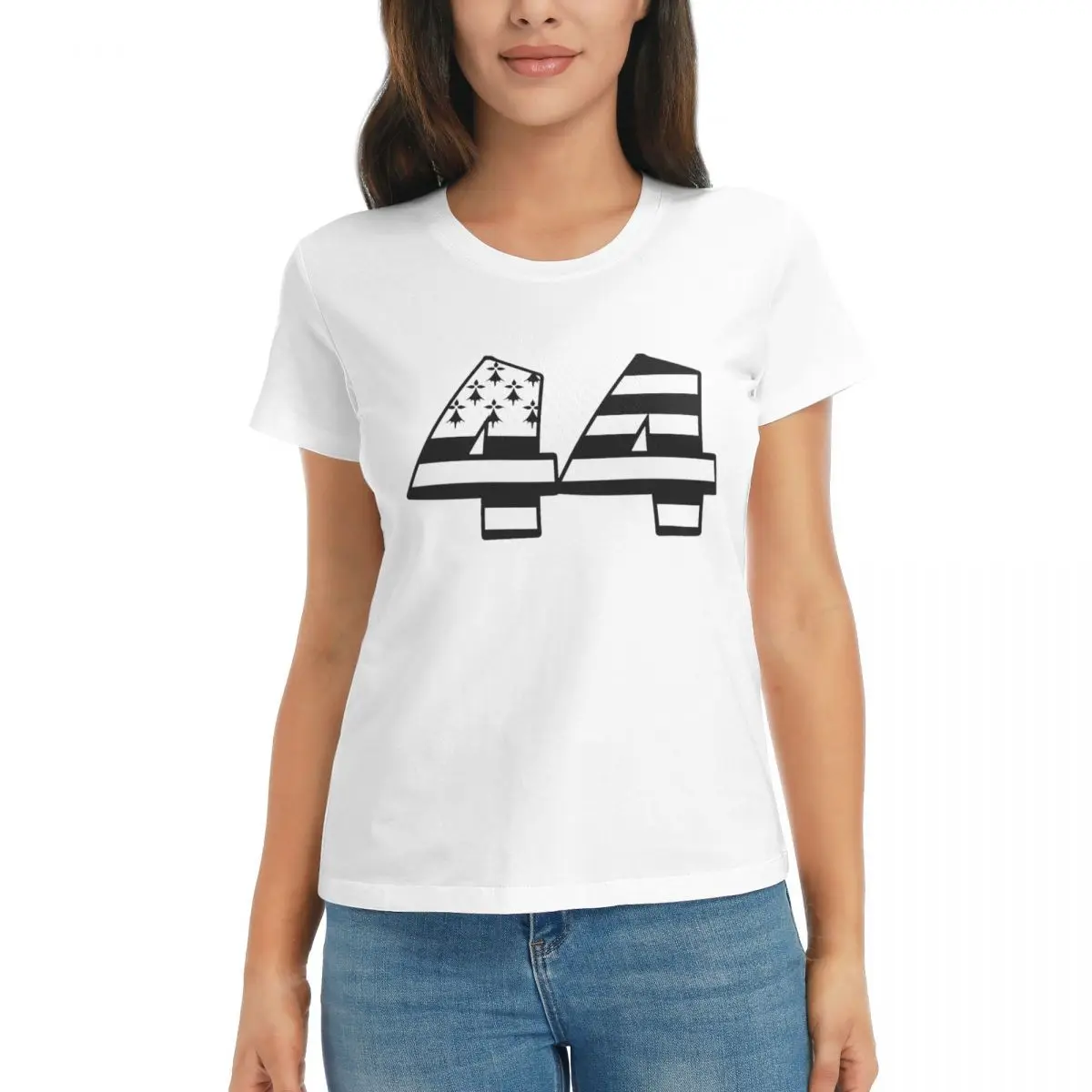 

44 Loire Atlantiques Nantes Bretagne Essential Hot Sale R270 Sports High quality White Tshirt Activity competition USA Size