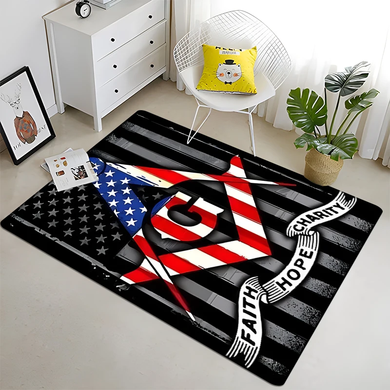 

Masonic lighting pattern printed carpet conference room decorative floor mat room carpet decoration fitness carpet tapestry